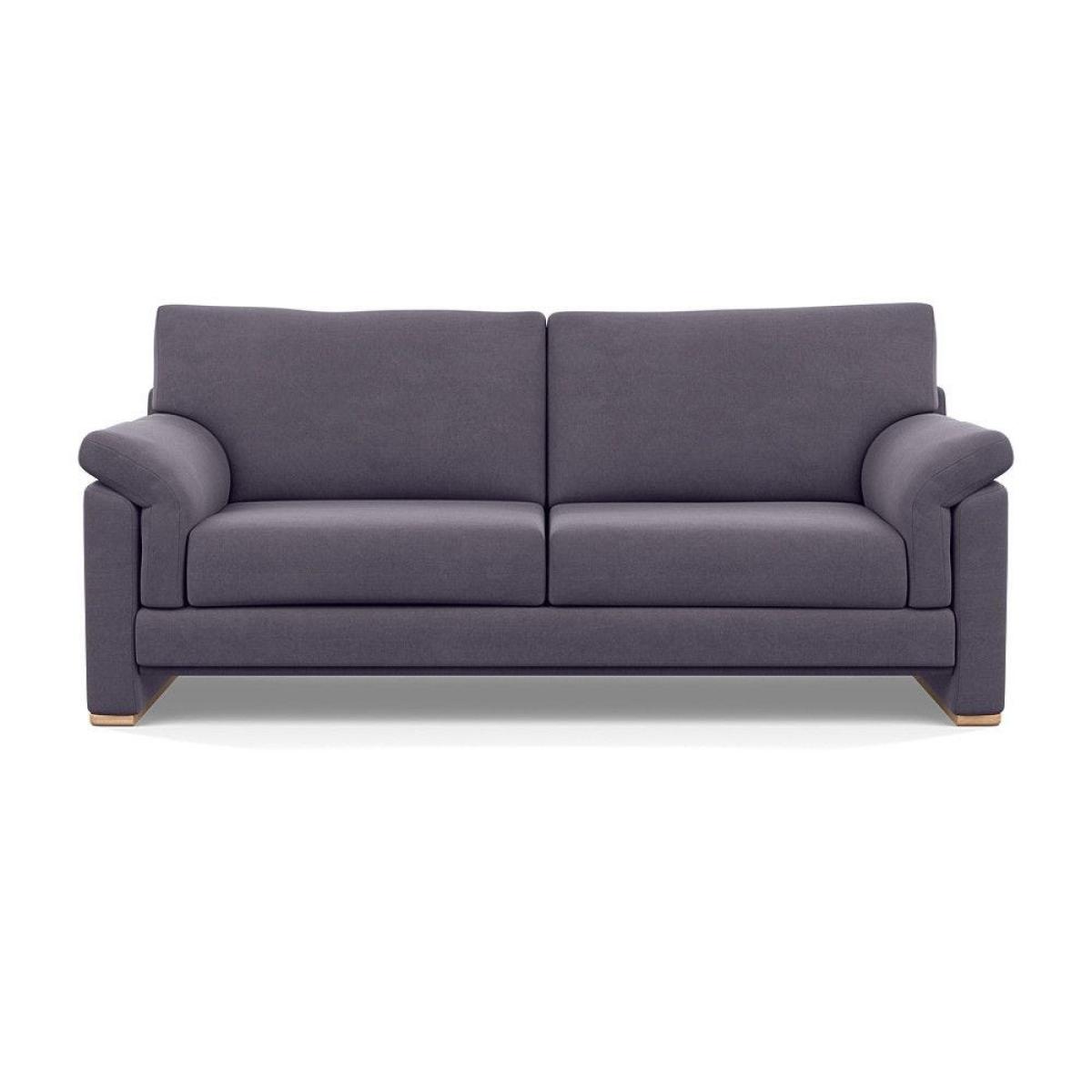 Heal's Paris II 3 Seater Sofa Smart Luxe Velvet Mineral Blue Natural Feet – image 7