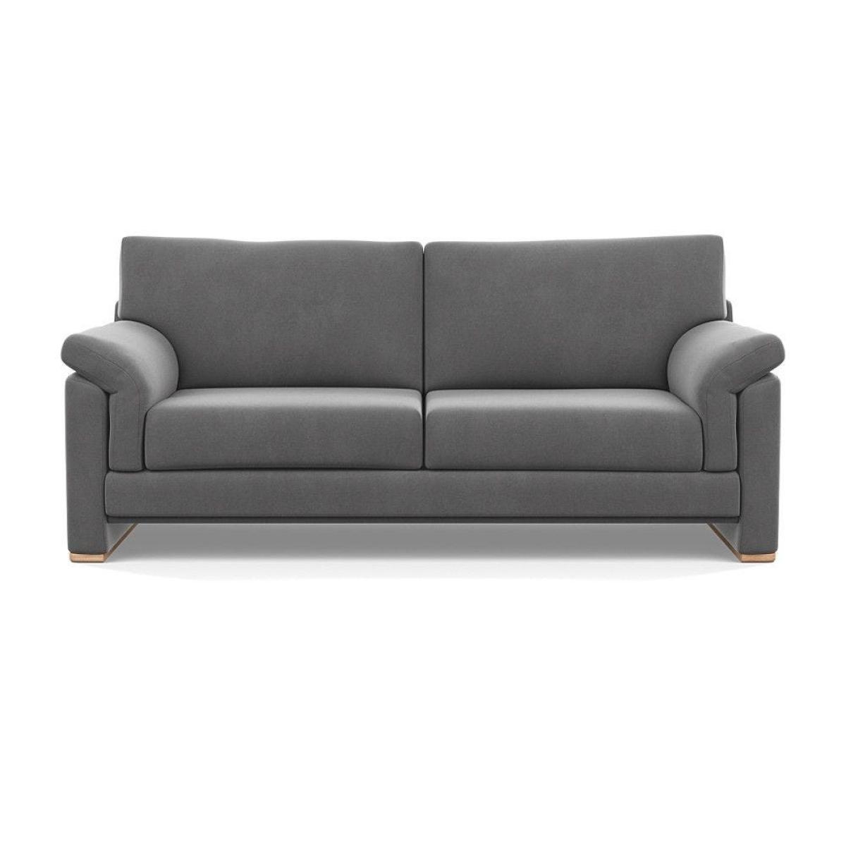 Heal's Paris II 3 Seater Sofa Smart Luxe Velvet Mineral Blue Natural Feet – image 8