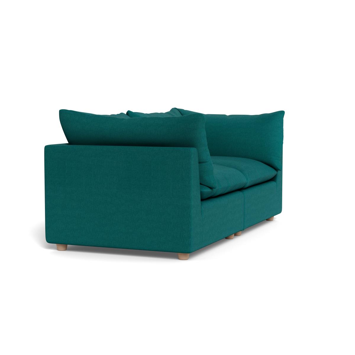 Heal's Astrid 3 Seater Sofa Brushed Cotton Pine Walnut Stained Beech Feet – image 2