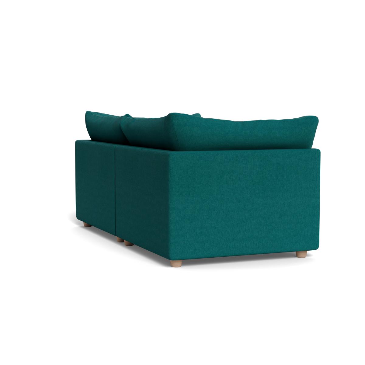 Heal's Astrid 3 Seater Sofa Brushed Cotton Pine Walnut Stained Beech Feet – image 4