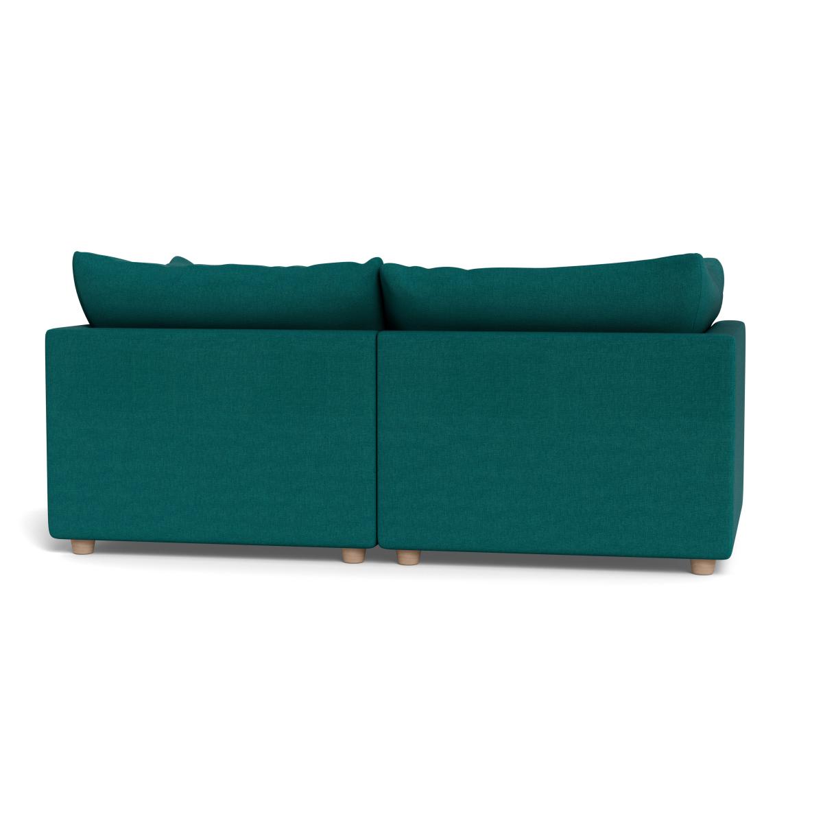 Heal's Astrid 3 Seater Sofa Brushed Cotton Pine Walnut Stained Beech Feet – image 5