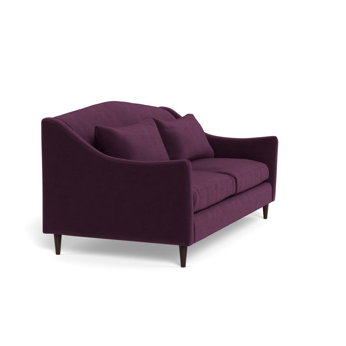 Heal's Somerset 3 Seater Sofa Velvet Grape Natural - Heal's UK Furniture – image 2