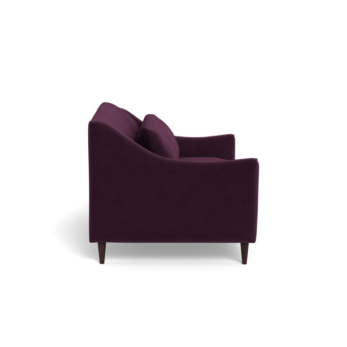 Heal's Somerset 3 Seater Sofa Velvet Grape Natural - Heal's UK Furniture – image 3