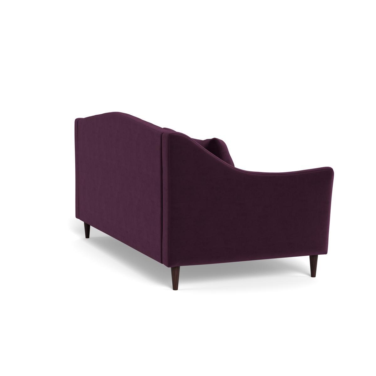 Heal's Somerset 3 Seater Sofa Velvet Grape Natural - Heal's UK Furniture – image 4