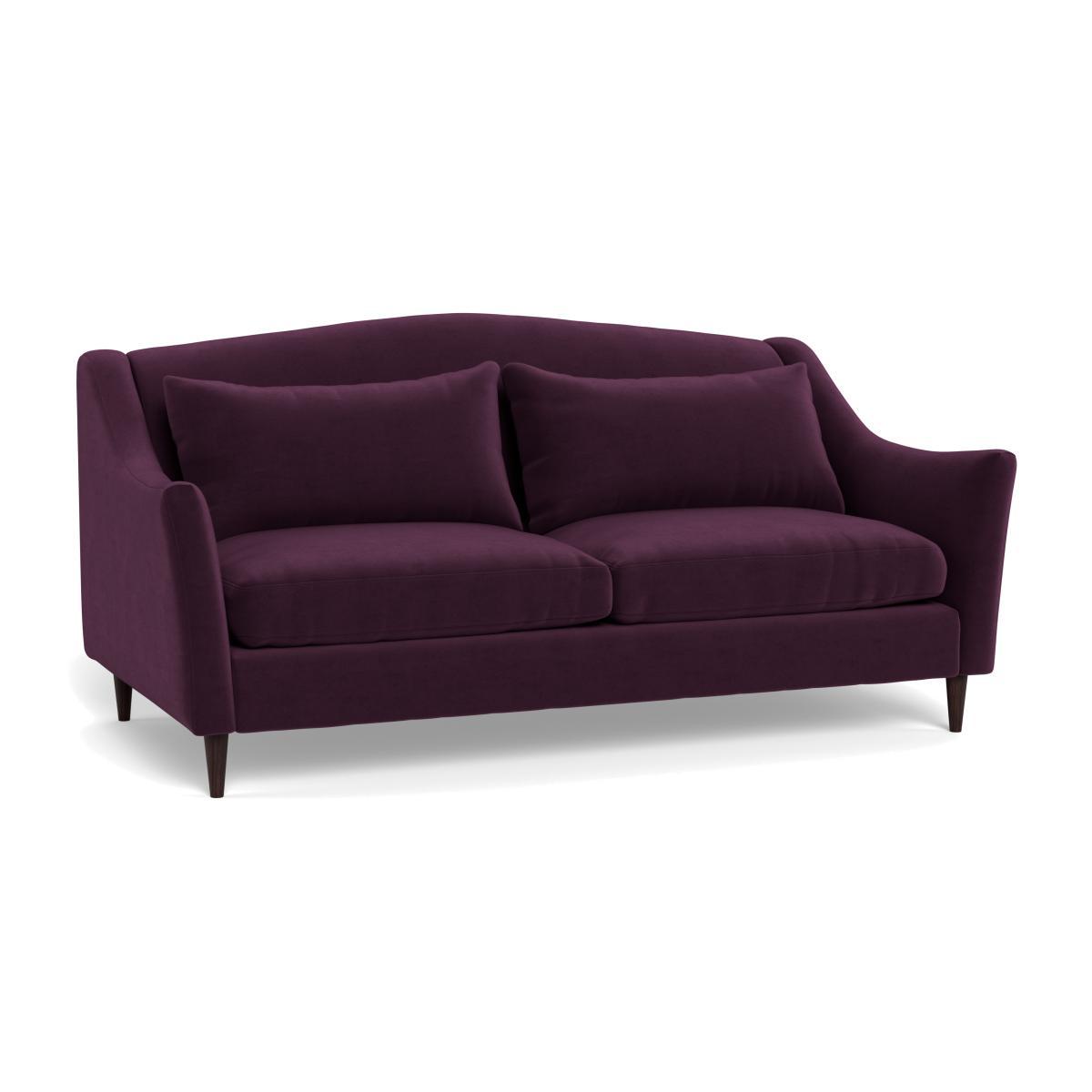 Heal's Somerset 3 Seater Sofa Velvet Grape Natural - Heal's UK Furniture – image 1