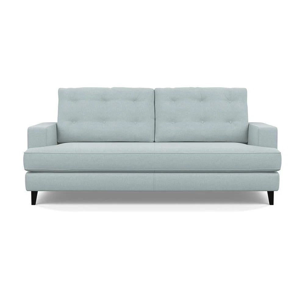 Heal's Mistral 3 Seater Sofa Brushed Cotton Mist Black Feet – image 2
