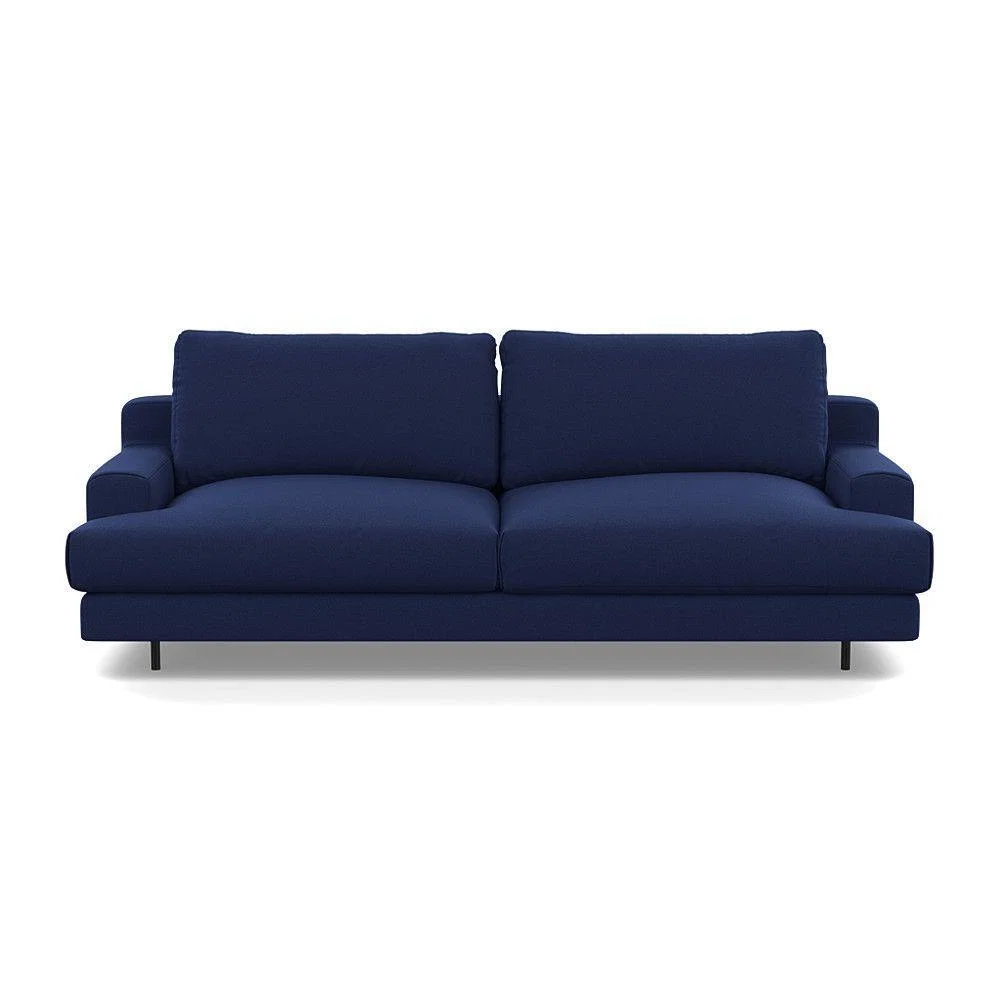 Heal's Orso 3 Seater Sofa Brushed Cotton Mist Black Feet - Heal's UK Furniture – image 11