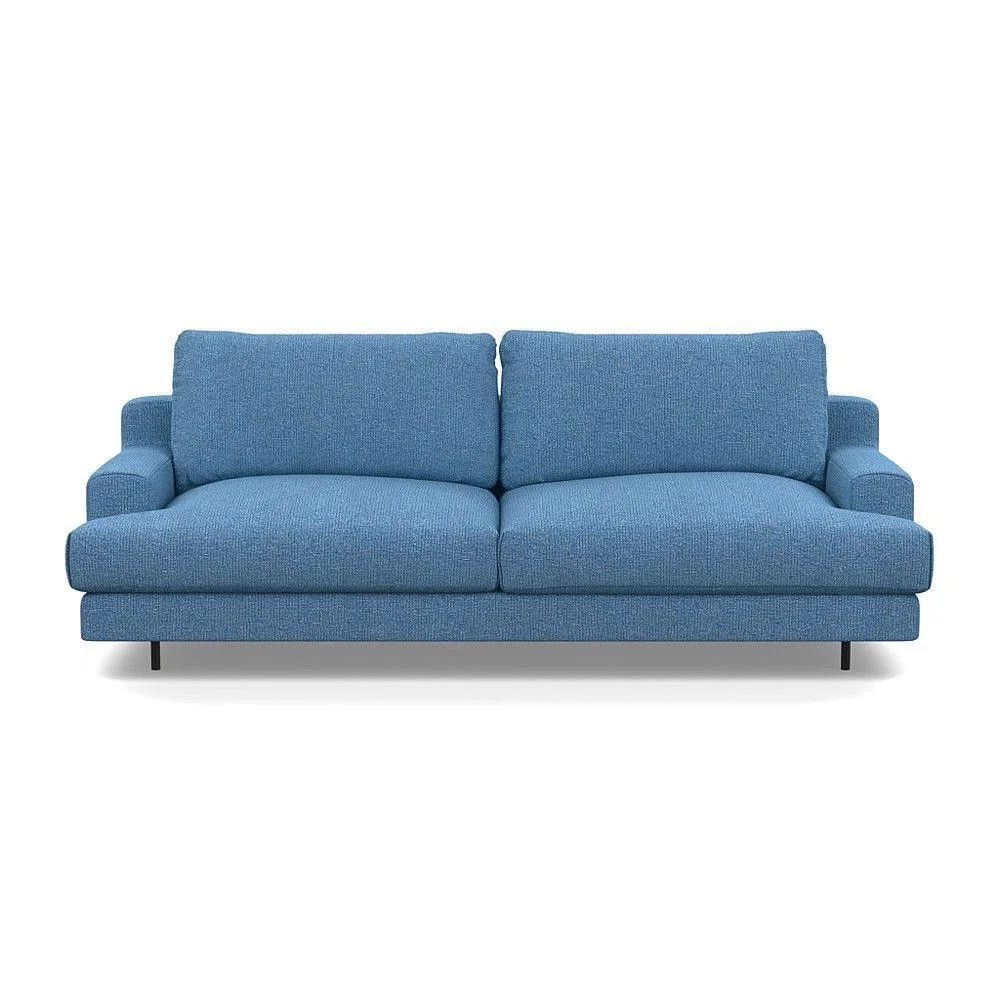 Heal's Orso 3 Seater Sofa Brushed Cotton Mist Black Feet - Heal's UK Furniture – image 12