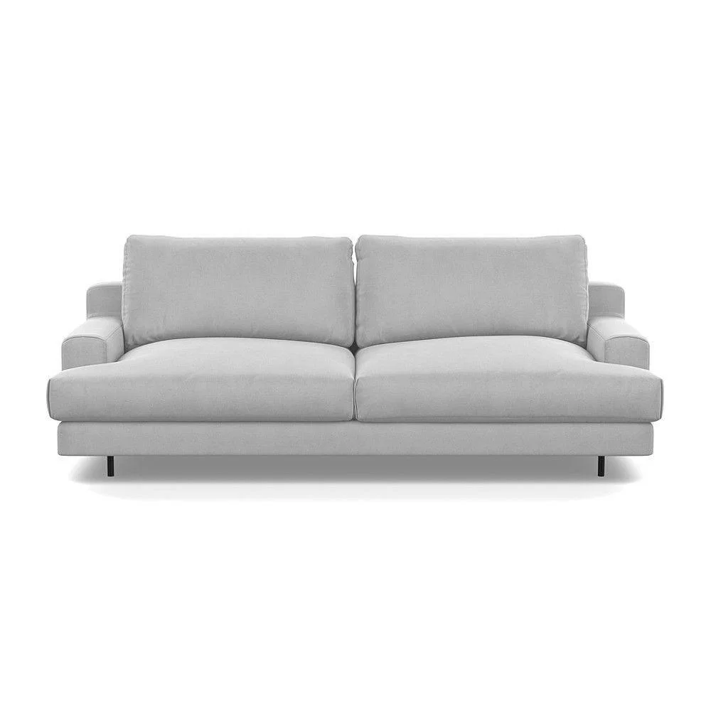 Heal's Orso 3 Seater Sofa Brushed Cotton Mist Black Feet - Heal's UK Furniture – image 13