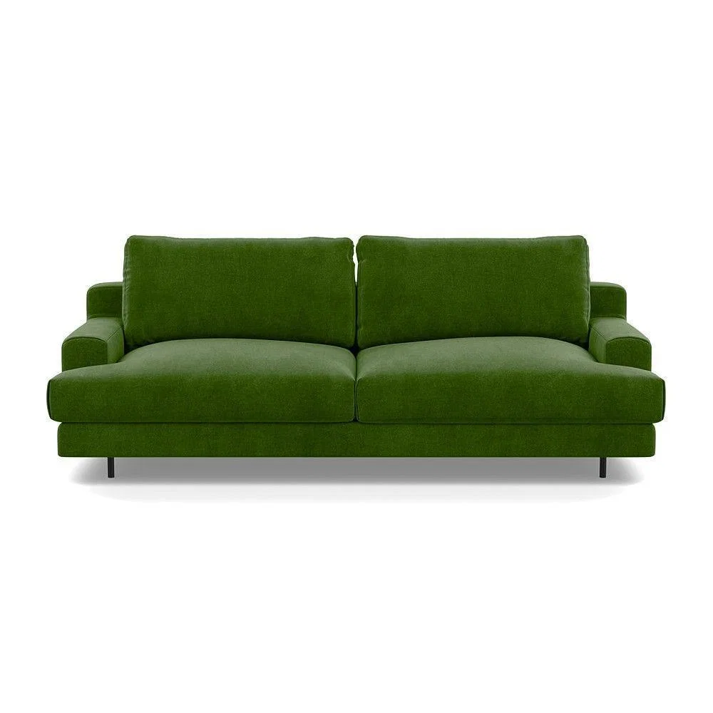 Heal's Orso 3 Seater Sofa Brushed Cotton Mist Black Feet - Heal's UK Furniture – image 15