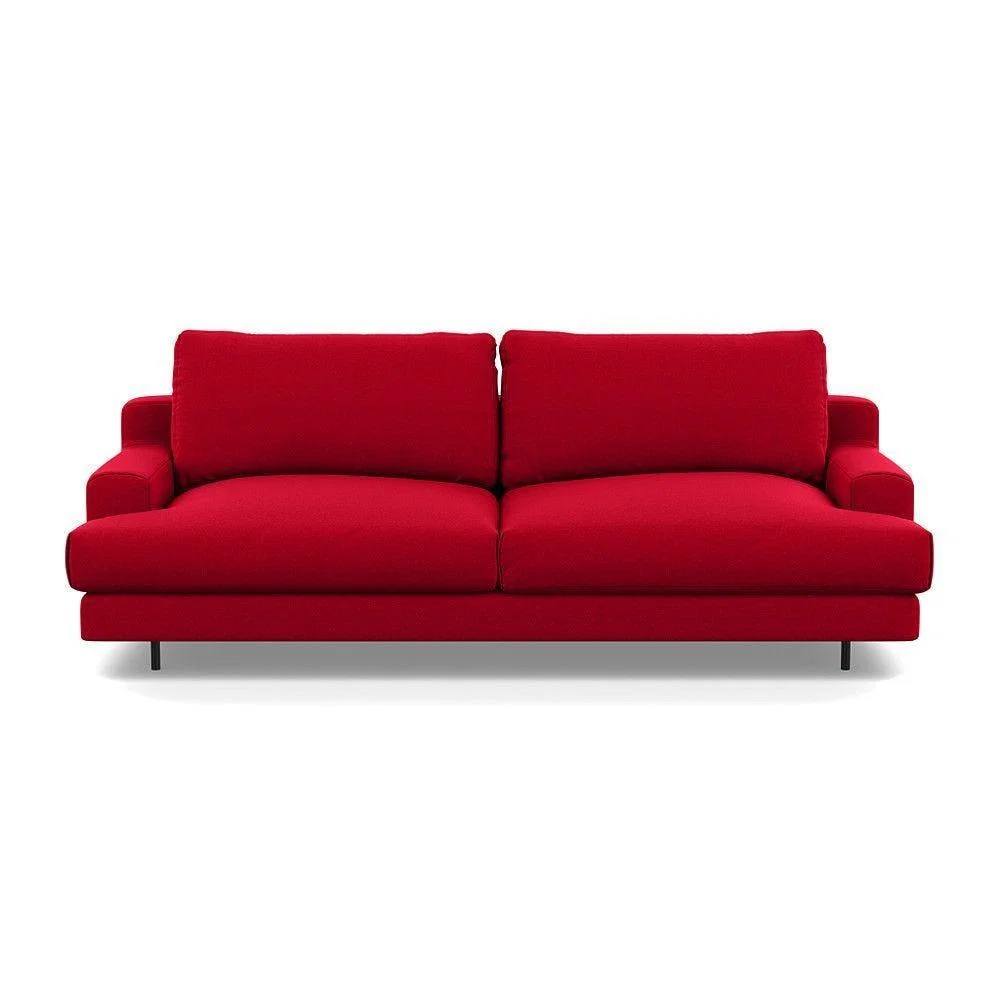 Heal's Orso 3 Seater Sofa Brushed Cotton Mist Black Feet - Heal's UK Furniture – image 16