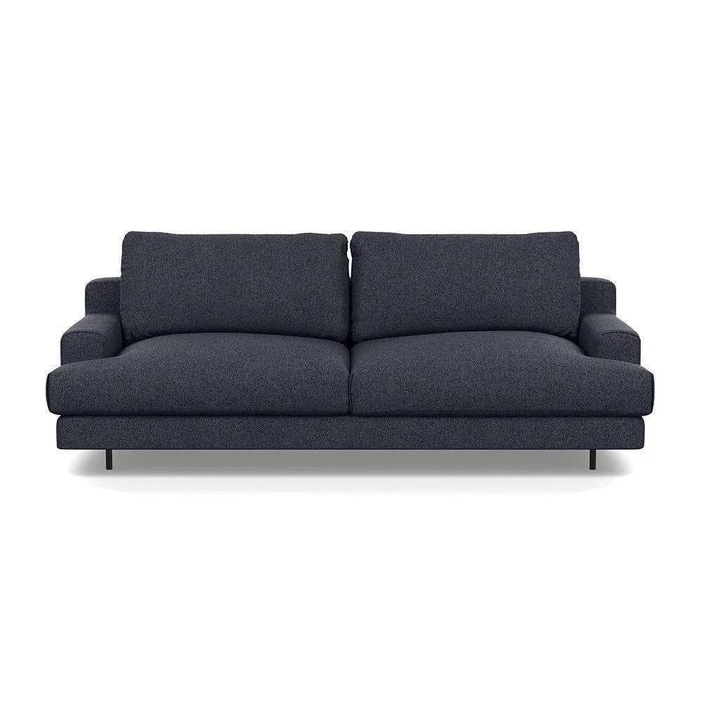 Heal's Orso 3 Seater Sofa Brushed Cotton Mist Black Feet - Heal's UK Furniture – image 18