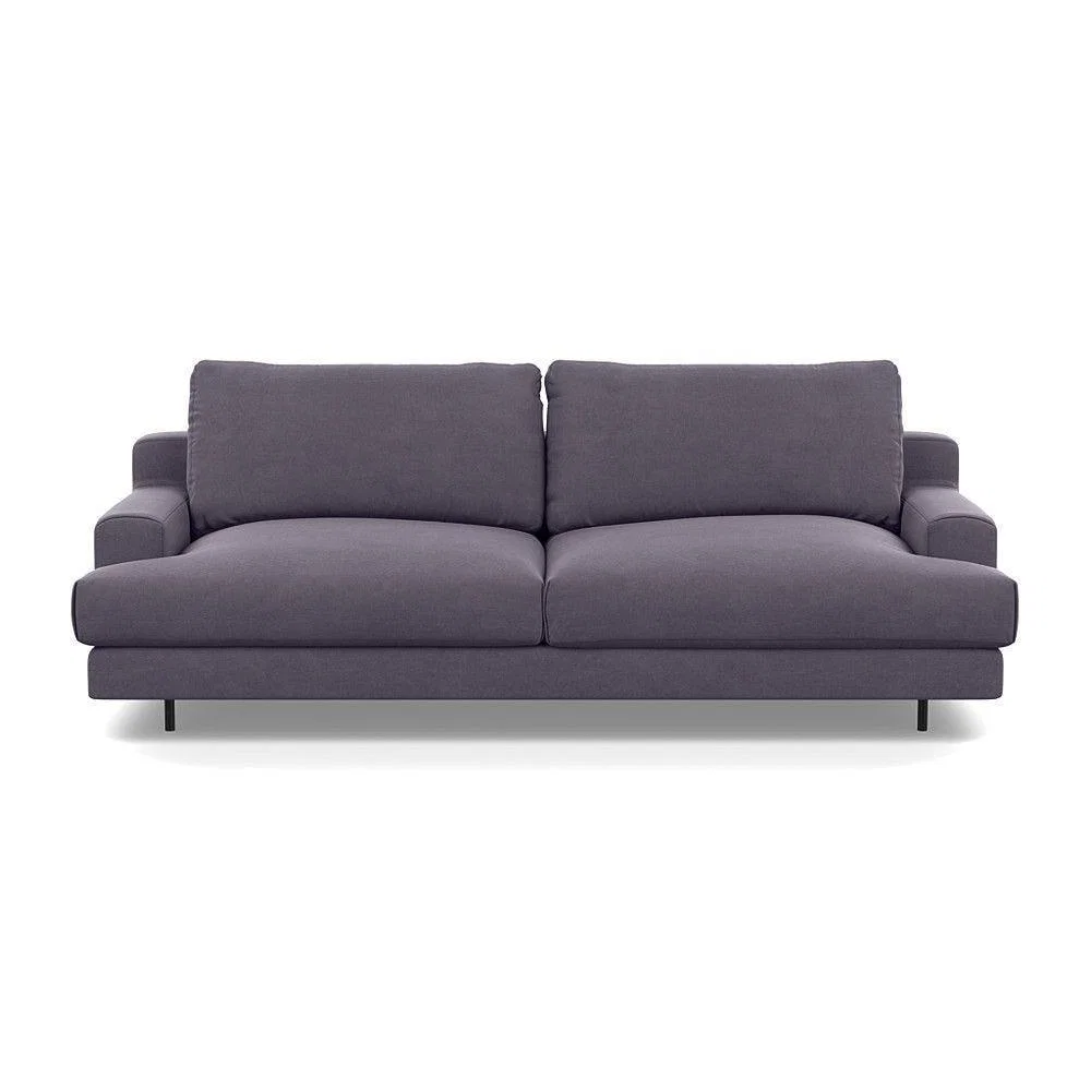 Heal's Orso 3 Seater Sofa Brushed Cotton Mist Black Feet - Heal's UK Furniture – image 20