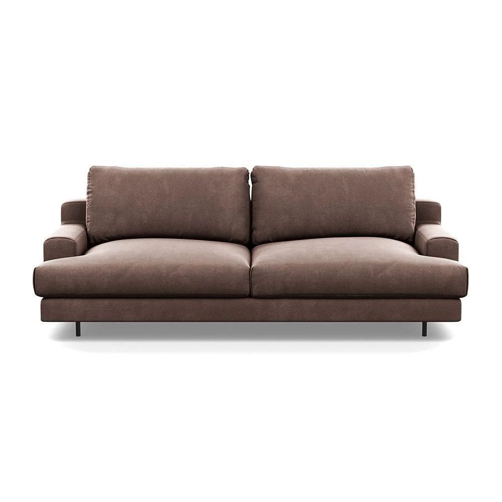 Heal's Orso 3 Seater Sofa Brushed Cotton Mist Black Feet - Heal's UK Furniture – image 3
