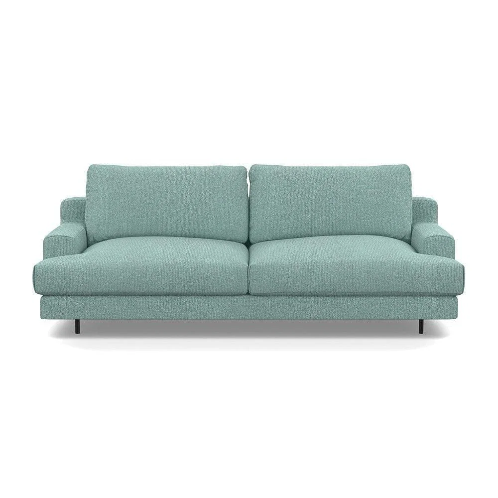 Heal's Orso 3 Seater Sofa Brushed Cotton Mist Black Feet - Heal's UK Furniture – image 22