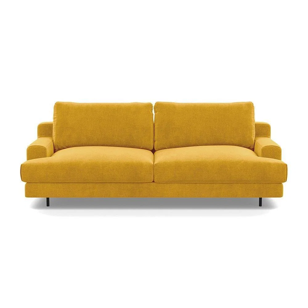 Heal's Orso 3 Seater Sofa Brushed Cotton Mist Black Feet - Heal's UK Furniture – image 23