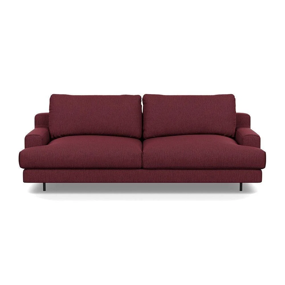 Heal's Orso 3 Seater Sofa Brushed Cotton Mist Black Feet - Heal's UK Furniture – image 28