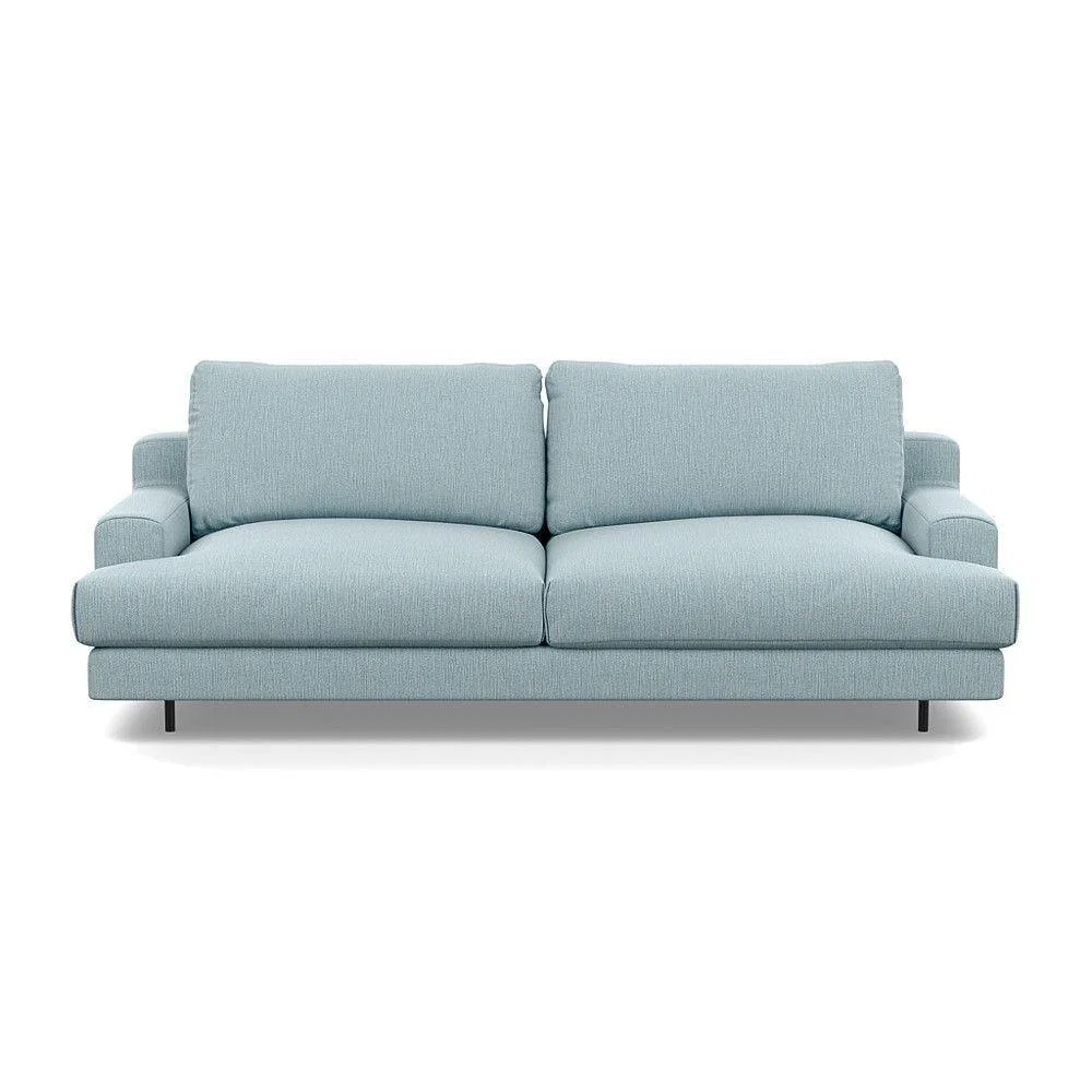 Heal's Orso 3 Seater Sofa Brushed Cotton Mist Black Feet - Heal's UK Furniture – image 35