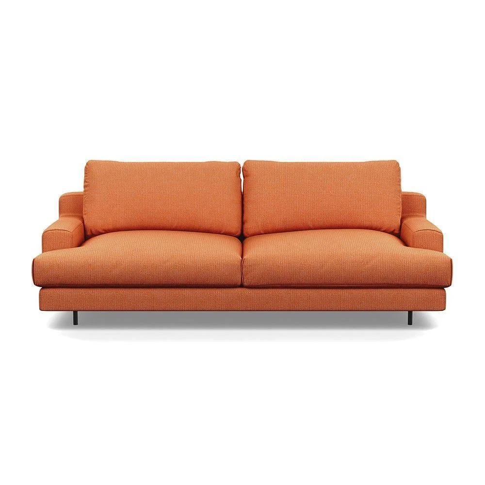 Heal's Orso 3 Seater Sofa Brushed Cotton Mist Black Feet - Heal's UK Furniture – image 36