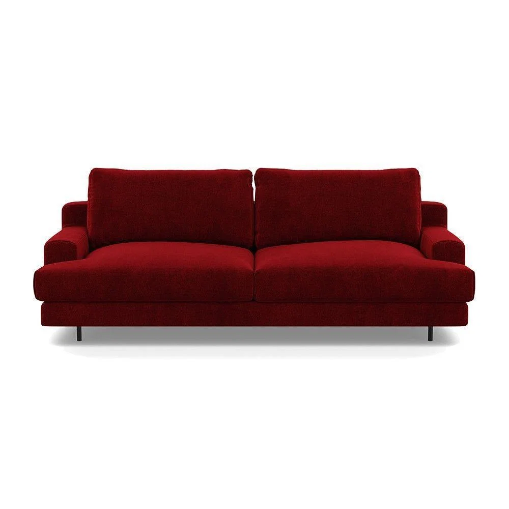 Heal's Orso 3 Seater Sofa Brushed Cotton Mist Black Feet - Heal's UK Furniture – image 38
