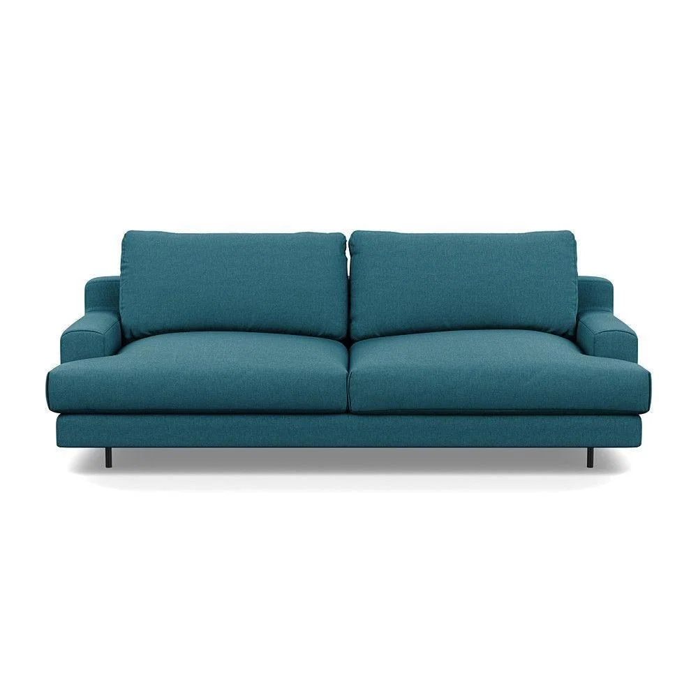 Heal's Orso 3 Seater Sofa Brushed Cotton Mist Black Feet - Heal's UK Furniture – image 39