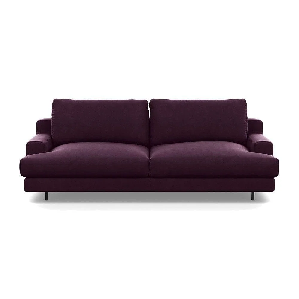 Heal's Orso 3 Seater Sofa Brushed Cotton Mist Black Feet - Heal's UK Furniture – image 40