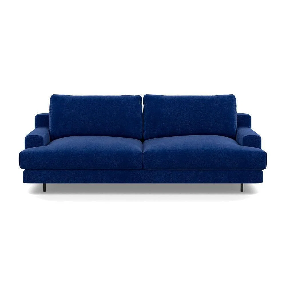 Heal's Orso 3 Seater Sofa Brushed Cotton Mist Black Feet - Heal's UK Furniture – image 5