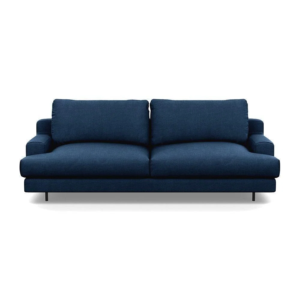 Heal's Orso 3 Seater Sofa Brushed Cotton Mist Black Feet - Heal's UK Furniture – image 41
