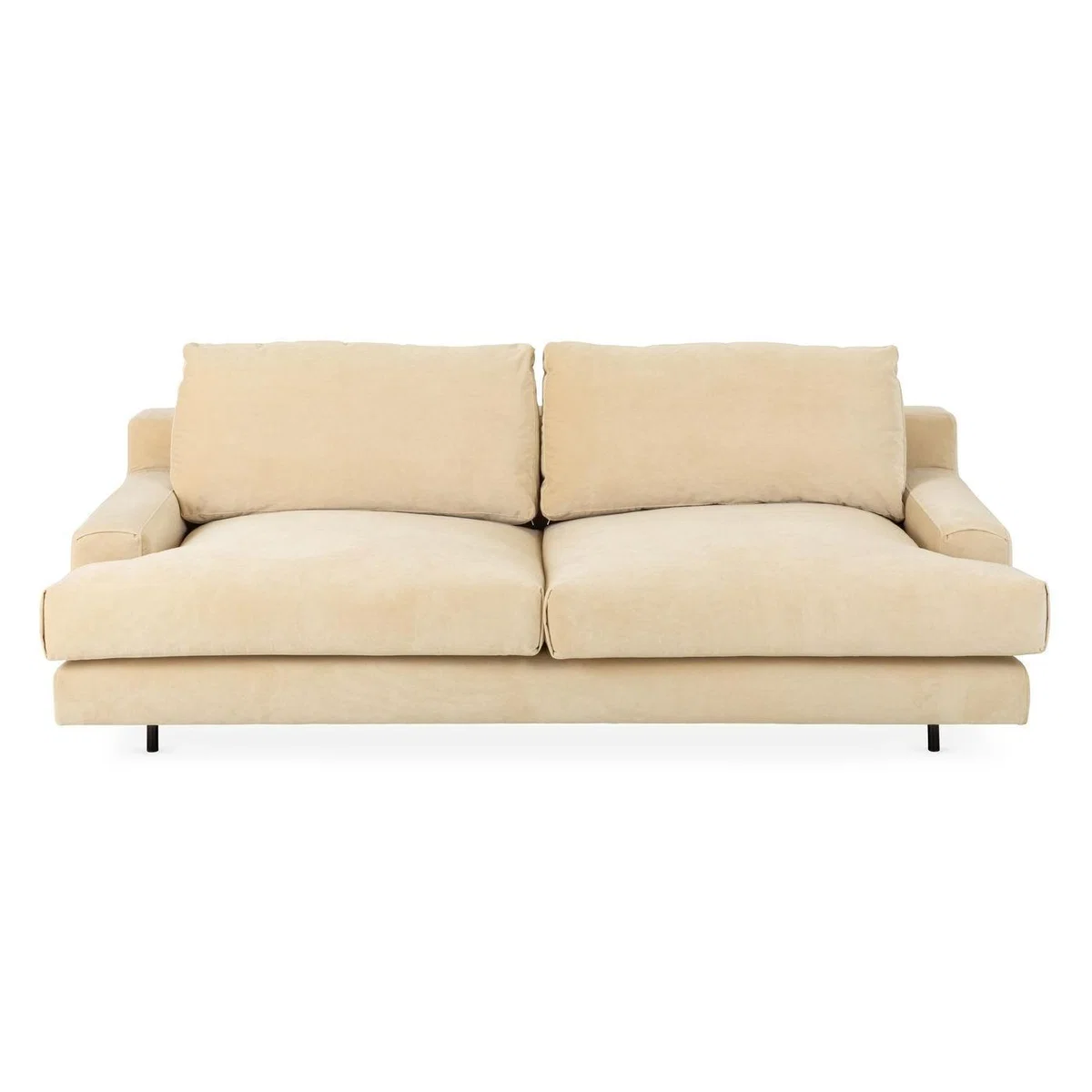 Heal's Orso 3 Seater Sofa Brushed Cotton Mist Black Feet - Heal's UK Furniture – image 43