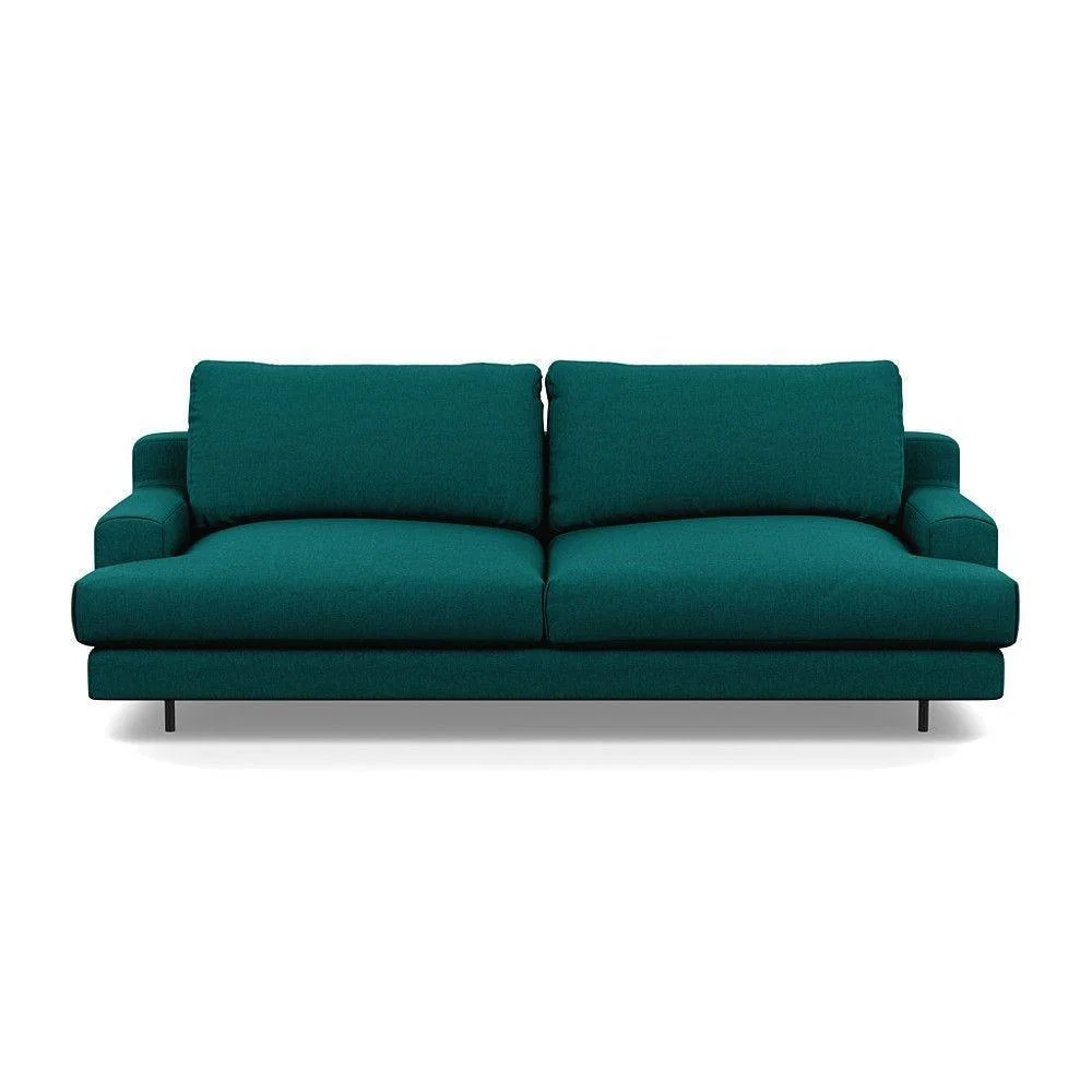 Heal's Orso 3 Seater Sofa Brushed Cotton Mist Black Feet - Heal's UK Furniture – image 45