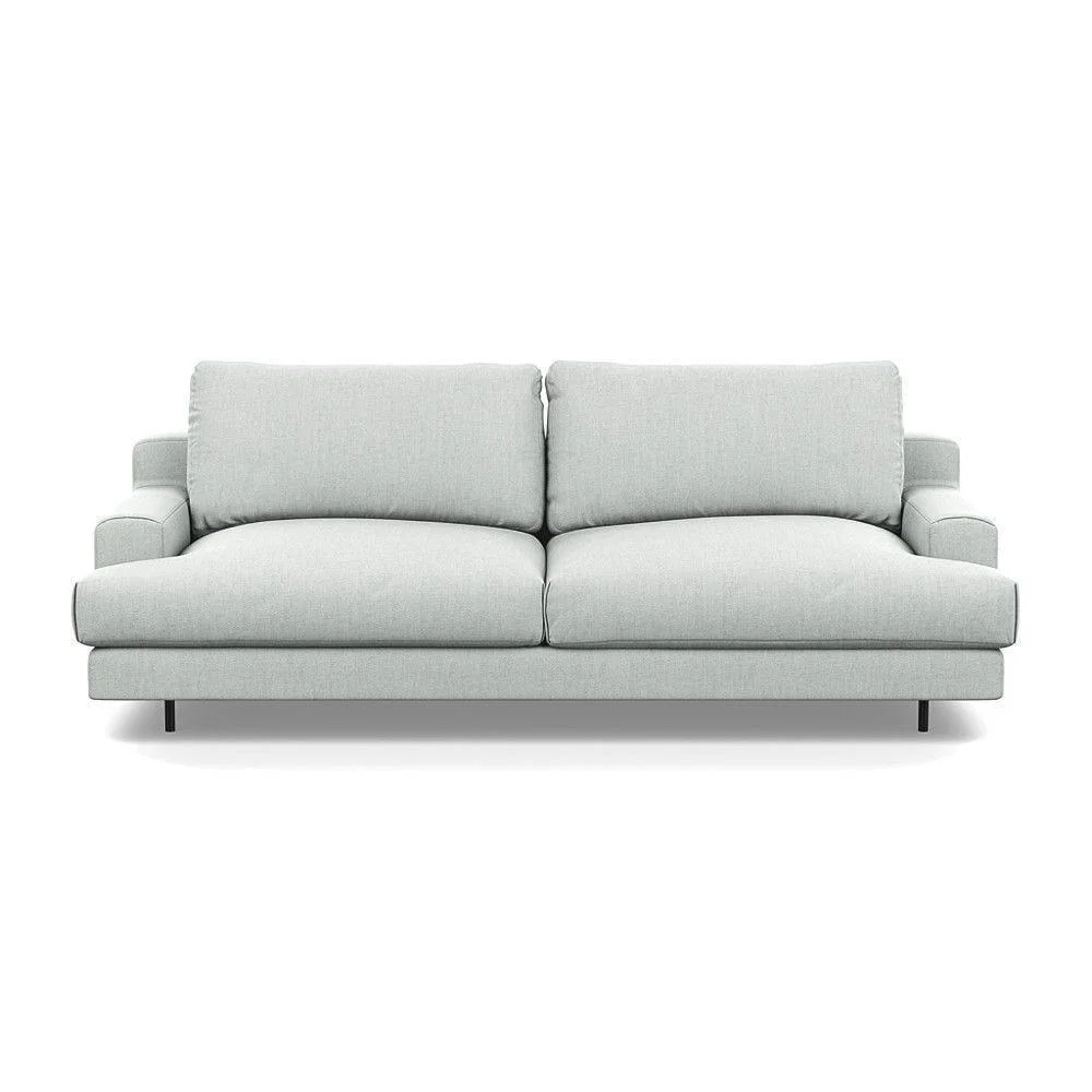Heal's Orso 3 Seater Sofa Brushed Cotton Mist Black Feet - Heal's UK Furniture – image 6