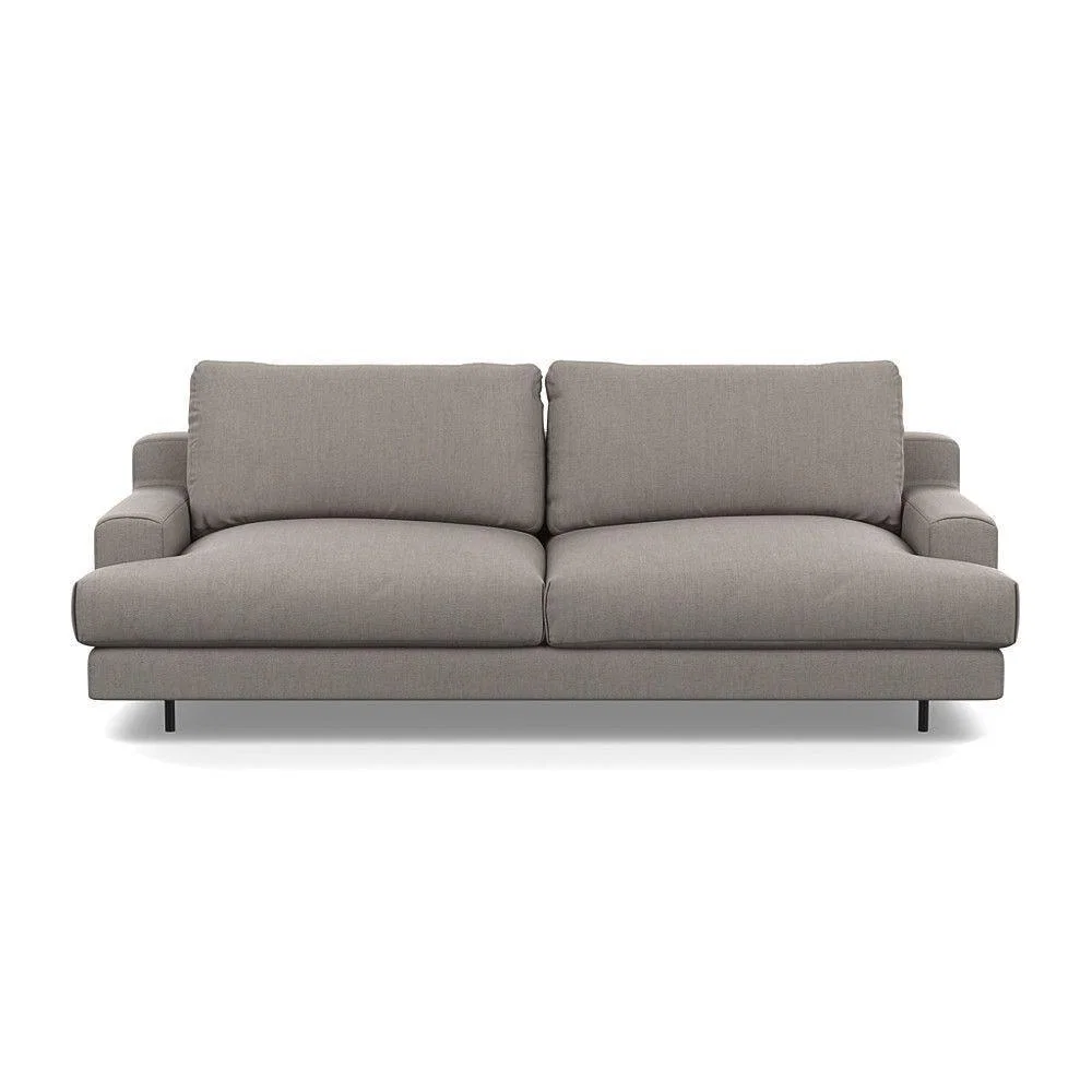Heal's Orso 3 Seater Sofa Brushed Cotton Mist Black Feet - Heal's UK Furniture – image 8