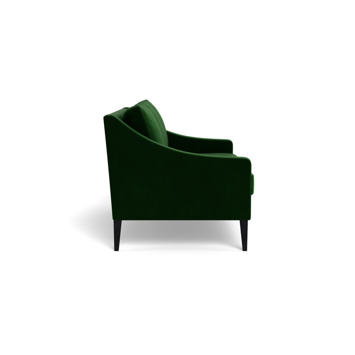 Heal's Richmond 3 Seater Sofa Smart Velvet Forest Black Feet – image 4