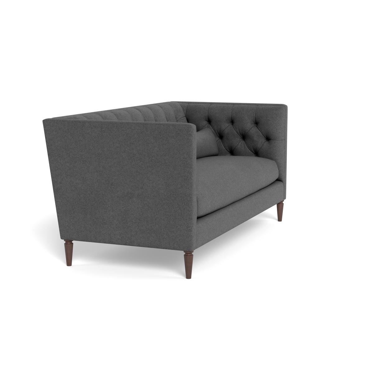 Heal's Balmoral 3 Seater Sofa Boucle Steel Black Painted Oak Feet – image 2
