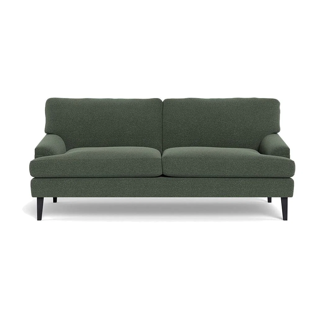 Heal's Stanton 3 Seater Sofa Boucle Fern Black Feet