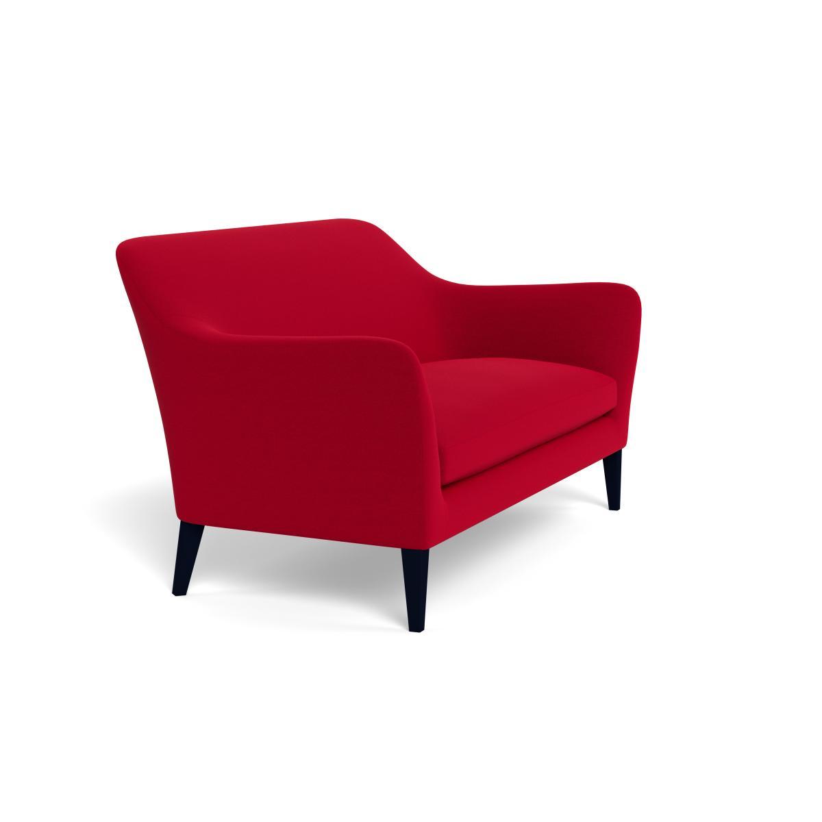 Heal's Wallis 3 Seater Sofa Melton Wool Red Oxide Natural Feet - Heal's UK Furniture – image 2