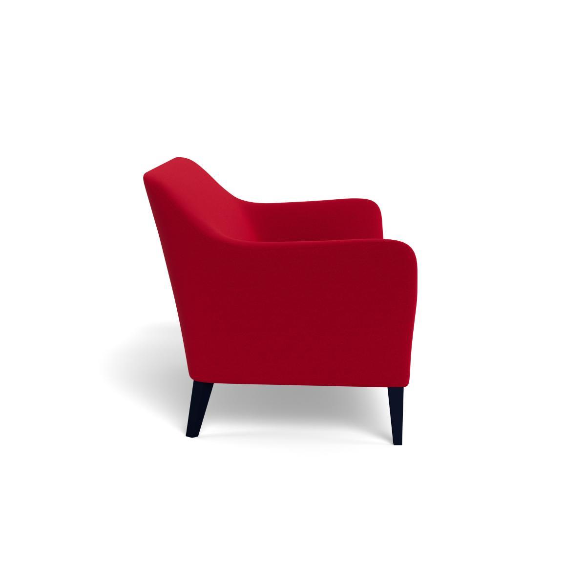 Heal's Wallis 3 Seater Sofa Melton Wool Red Oxide Natural Feet - Heal's UK Furniture – image 3