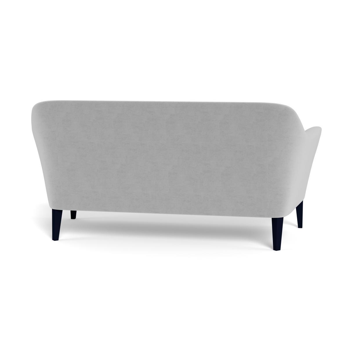 Heal's Wallis 3 Seater Sofa Velvet Platinum Black Feet - Heal's UK Furniture – image 5