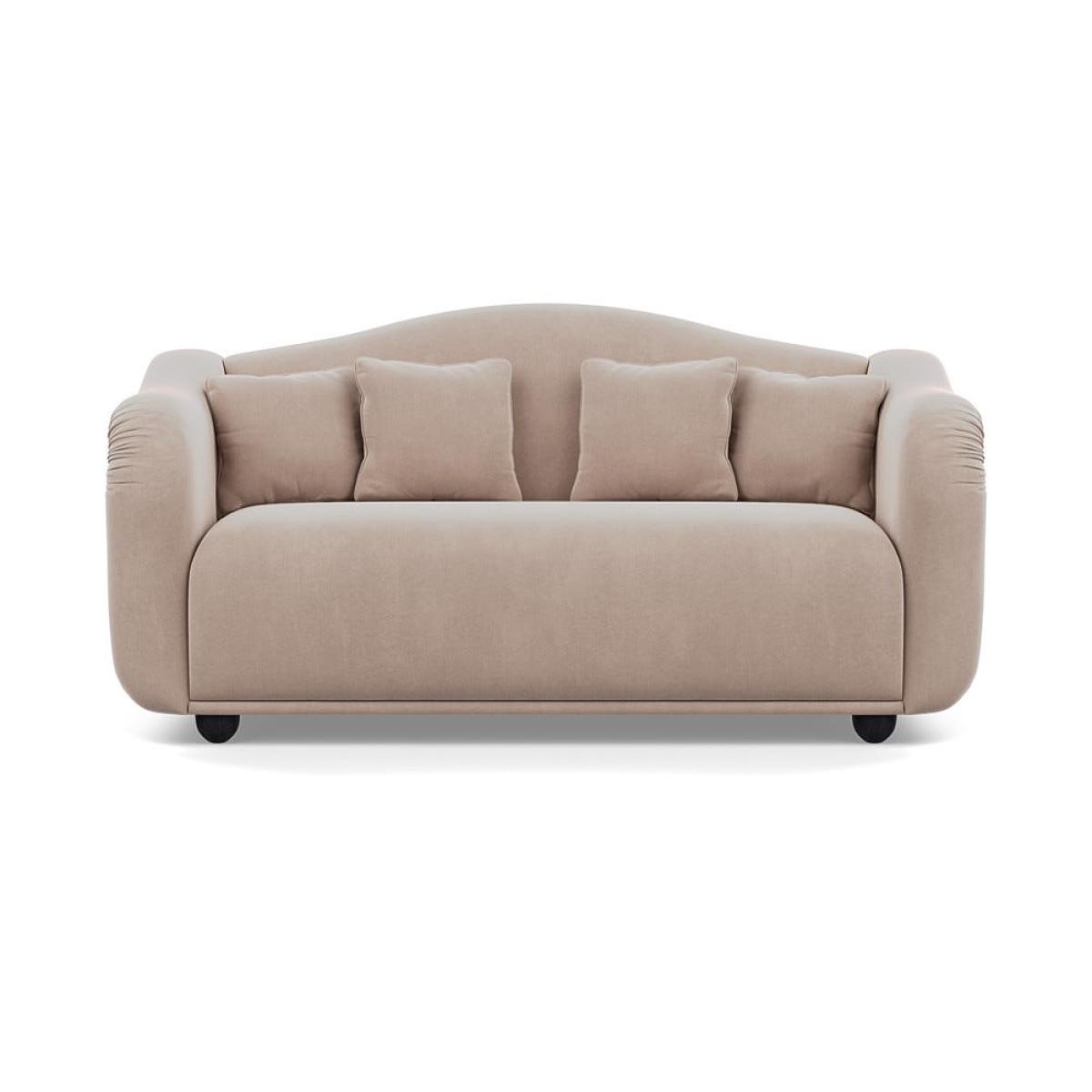 Heal's Tetbury 3 Seater Sofa Smart Velvet Pebble Black Beech Feet – image 2