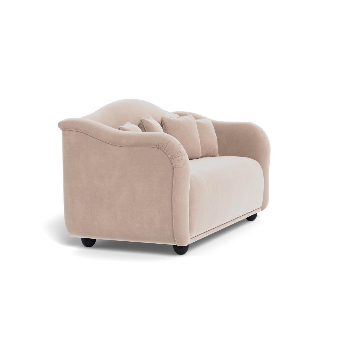 Heal's Tetbury 3 Seater Sofa Smart Velvet Pebble Black Beech Feet – image 3
