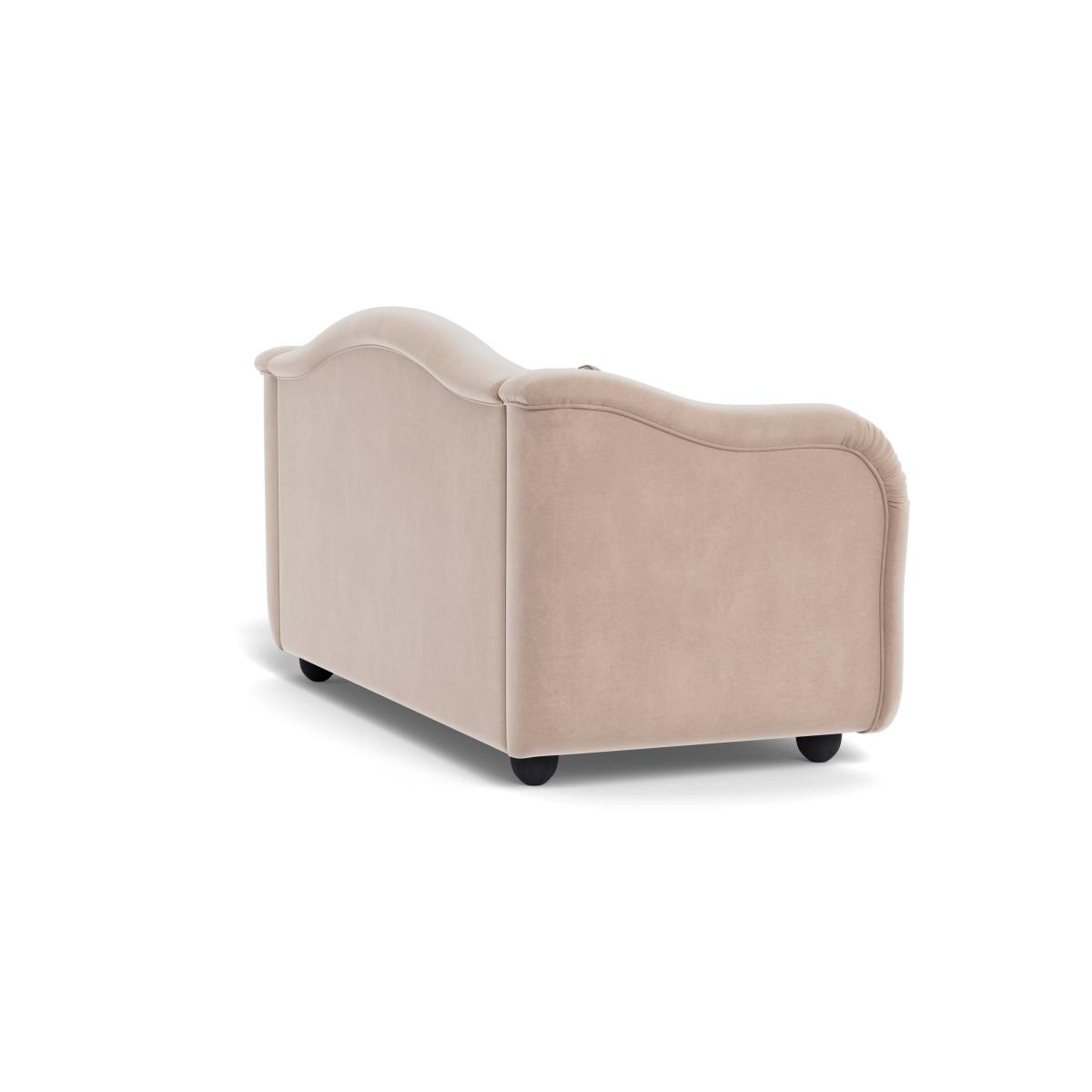 Heal's Tetbury 3 Seater Sofa Smart Velvet Pebble Black Beech Feet – image 5