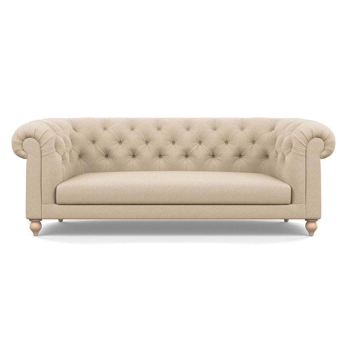 Heal's Fitzrovia 3 Seater Sofa Smart Luxe Velvet Mineral Blue Black Feet – image 43