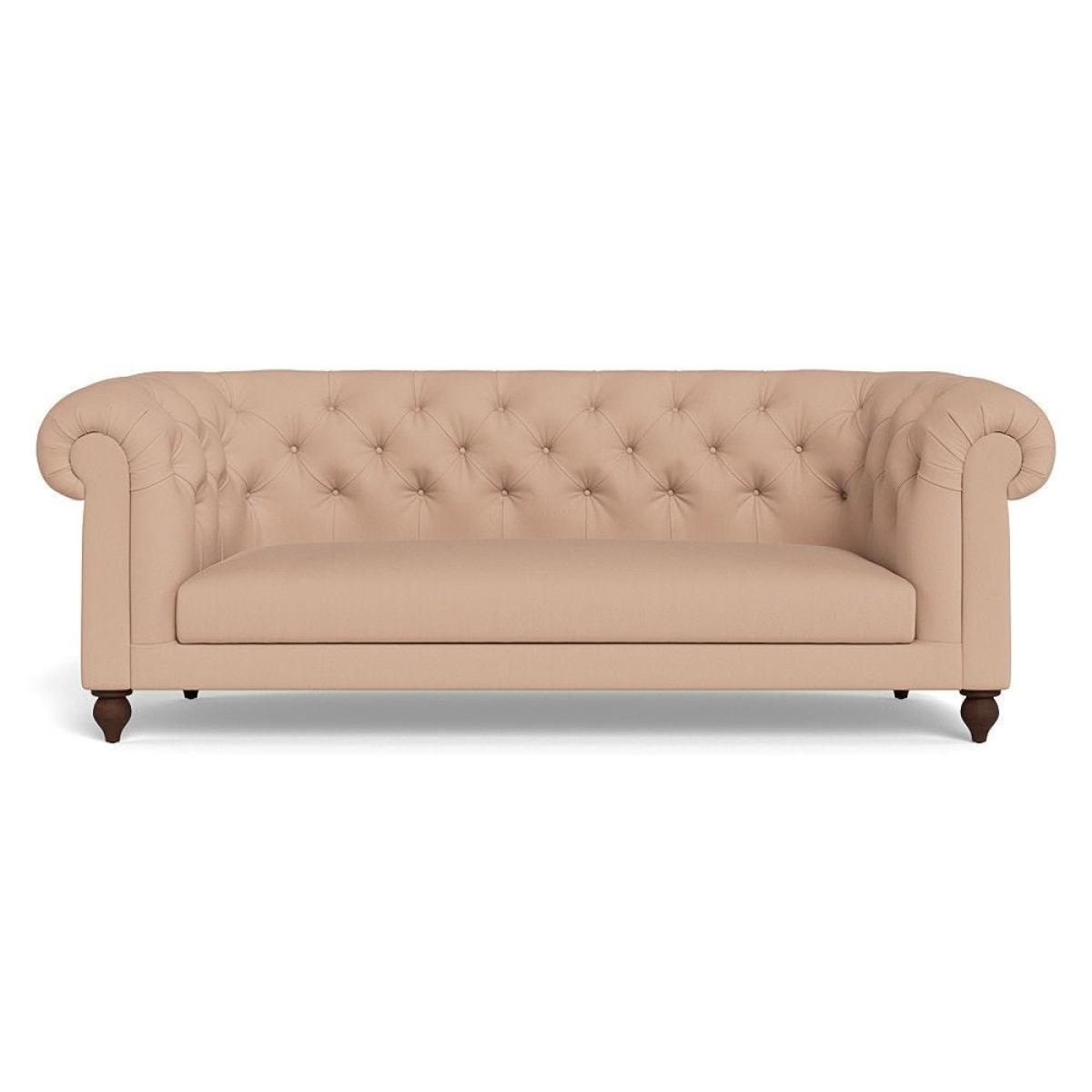 Heal's Fitzrovia 3 Seater Sofa Smart Luxe Velvet Mineral Blue Black Feet – image 89