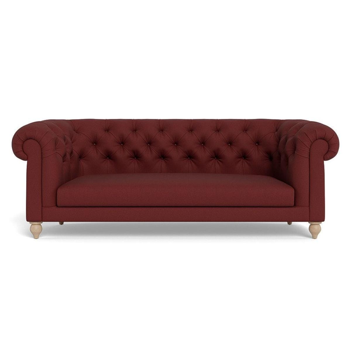 Heal's Fitzrovia 3 Seater Sofa Smart Luxe Velvet Mineral Blue Black Feet – image 90