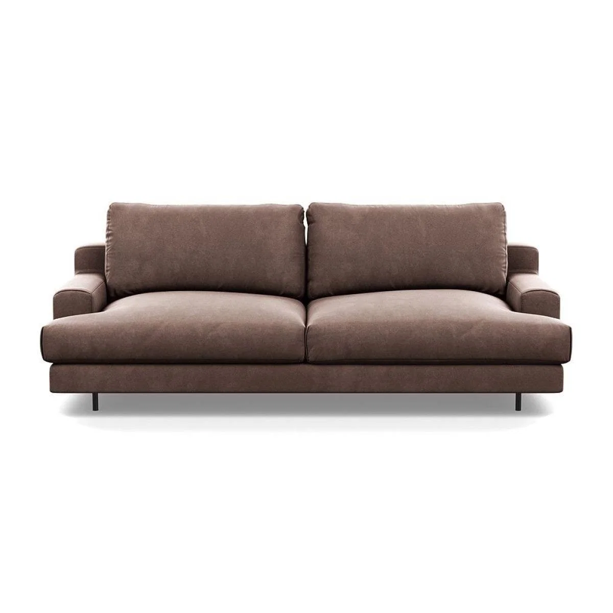 Heal's Orso 3 Seater Sofa Brushed Cotton Cadet Black Feet - Heal's UK Furniture – image 2