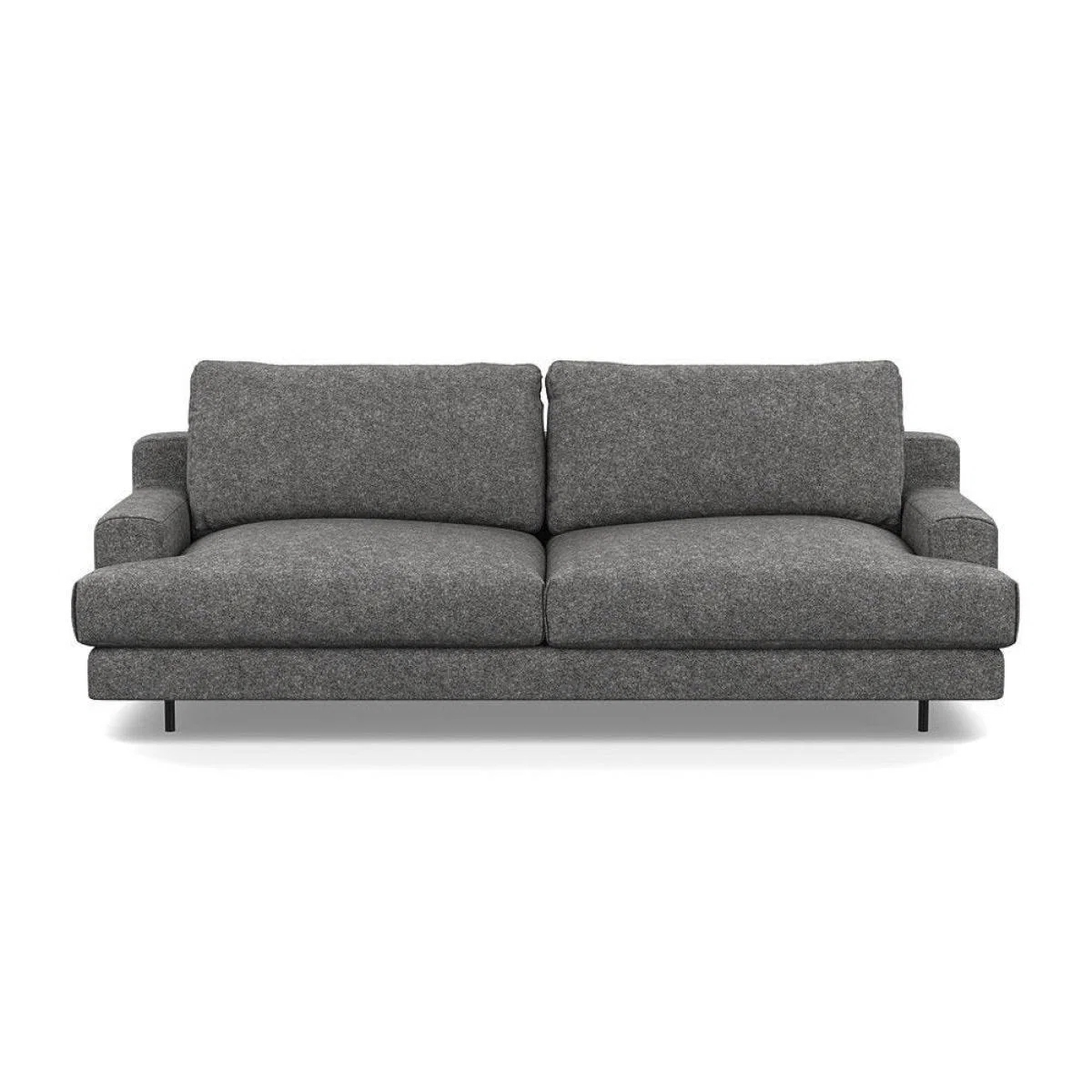 Heal's Orso 3 Seater Sofa Brushed Cotton Cadet Black Feet - Heal's UK Furniture – image 12