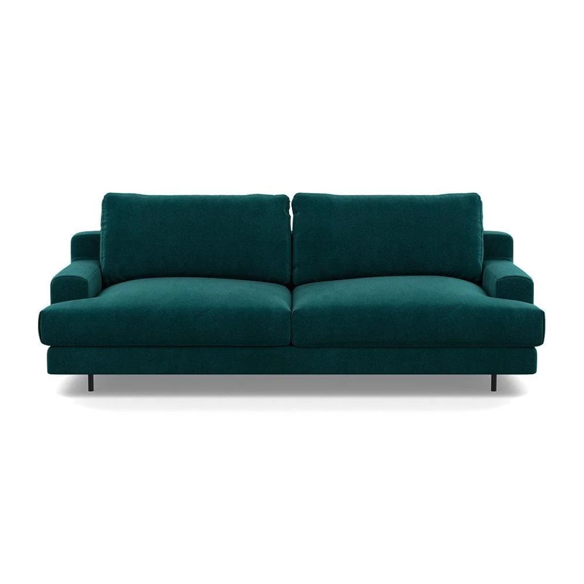 Heal's Orso 3 Seater Sofa Brushed Cotton Cadet Black Feet - Heal's UK Furniture – image 14