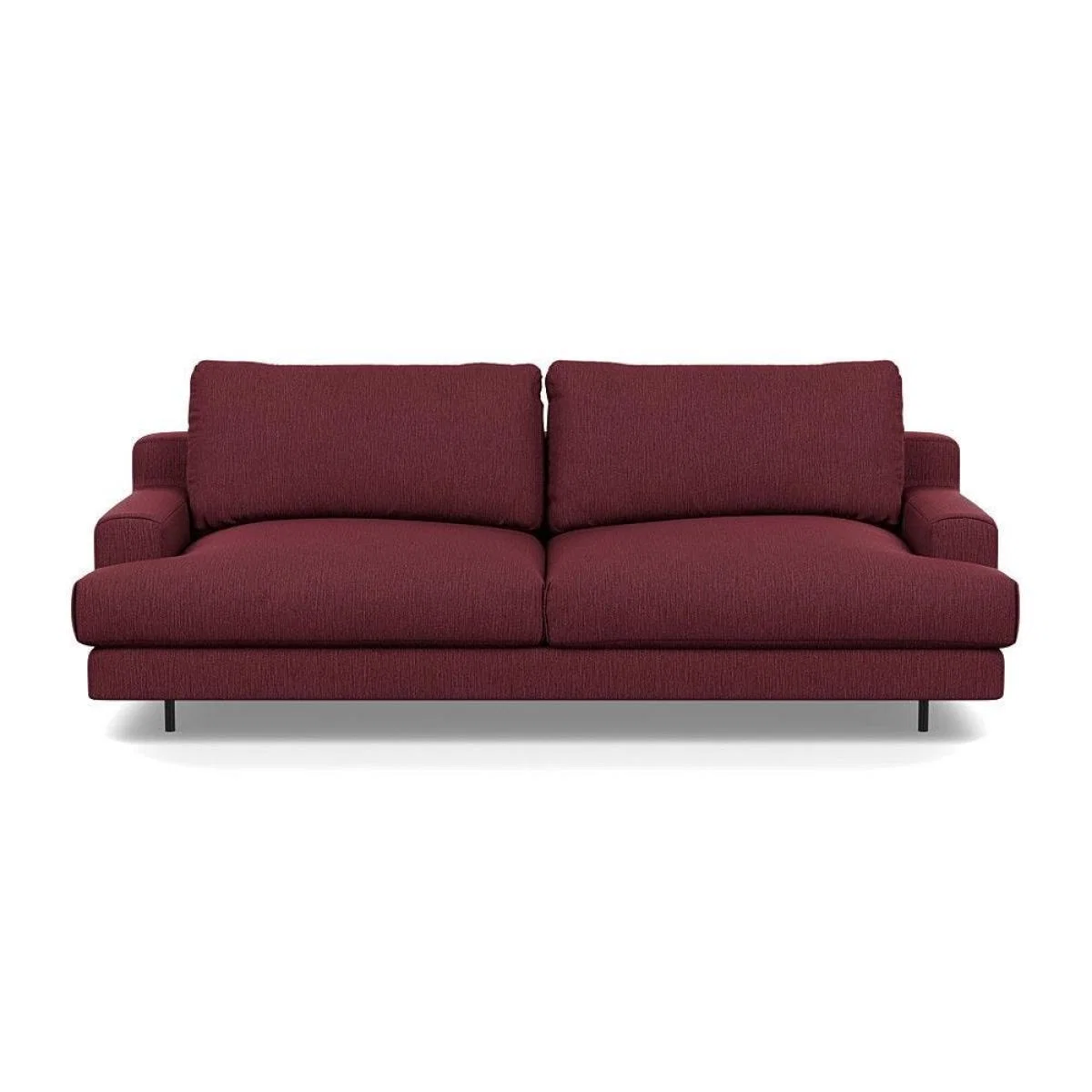 Heal's Orso 3 Seater Sofa Brushed Cotton Cadet Black Feet - Heal's UK Furniture – image 15