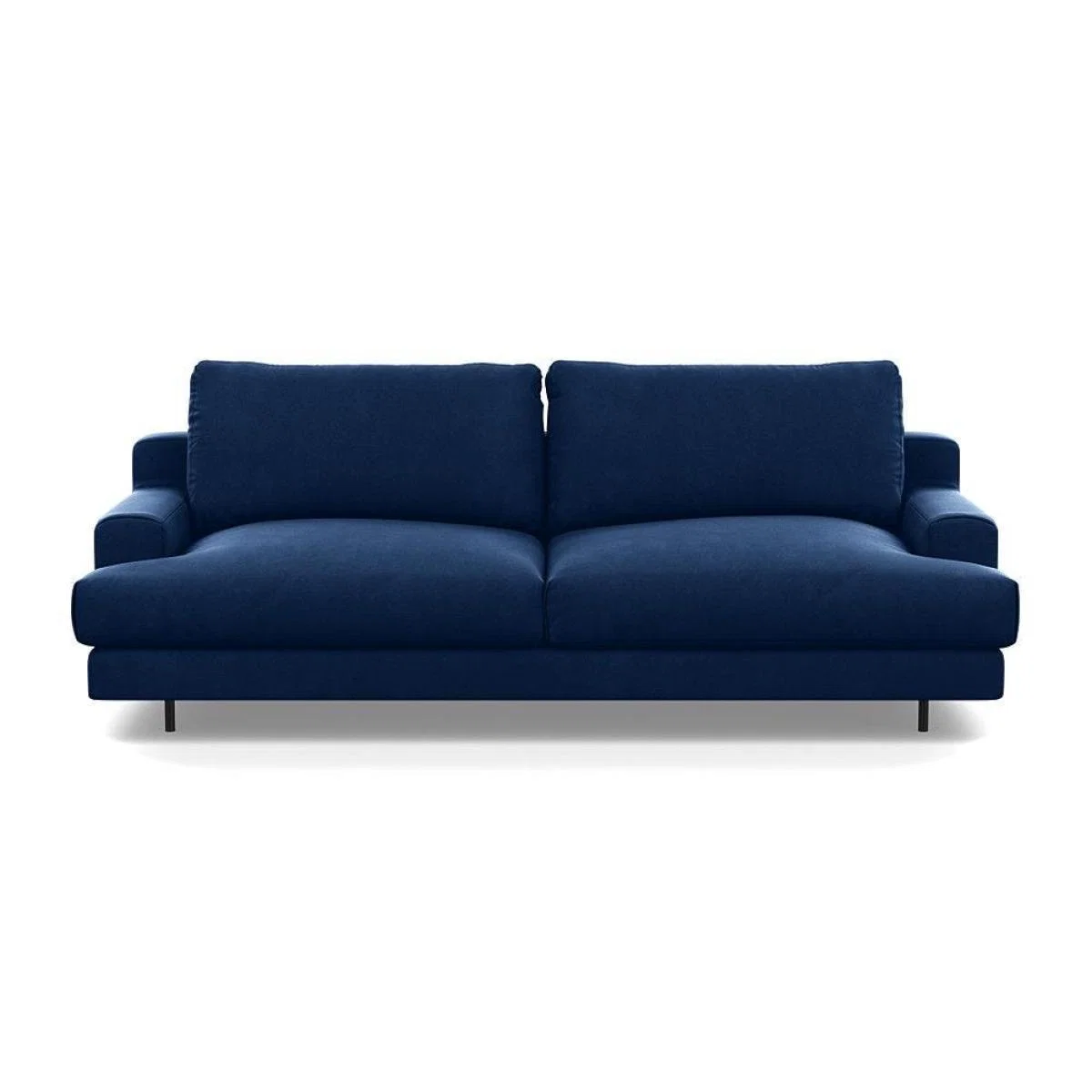 Heal's Orso 3 Seater Sofa Brushed Cotton Cadet Black Feet - Heal's UK Furniture – image 16