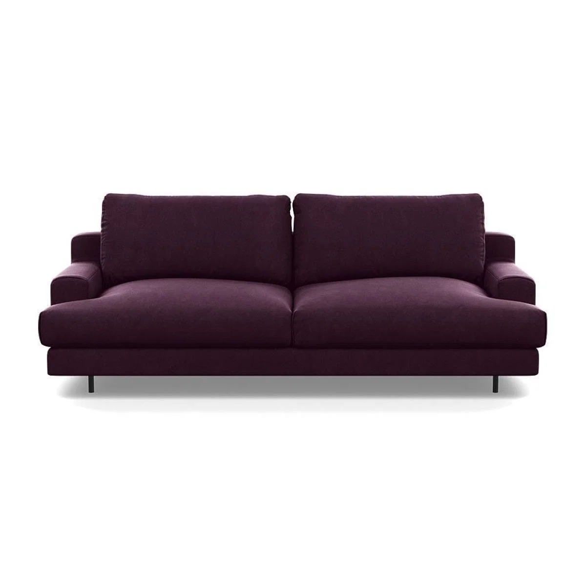 Heal's Orso 3 Seater Sofa Brushed Cotton Cadet Black Feet - Heal's UK Furniture – image 17